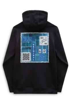 Vans DENIM PATCH PO - Kapuzenpullover - Black -Vans 01d6b24a82f747a59ad93f50bfeef405