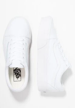 Vans UA OLD SKOOL PLATFORM - Sneaker Low - True White -Vans 0389b5e2bfe14c5a833b81ff8775f396