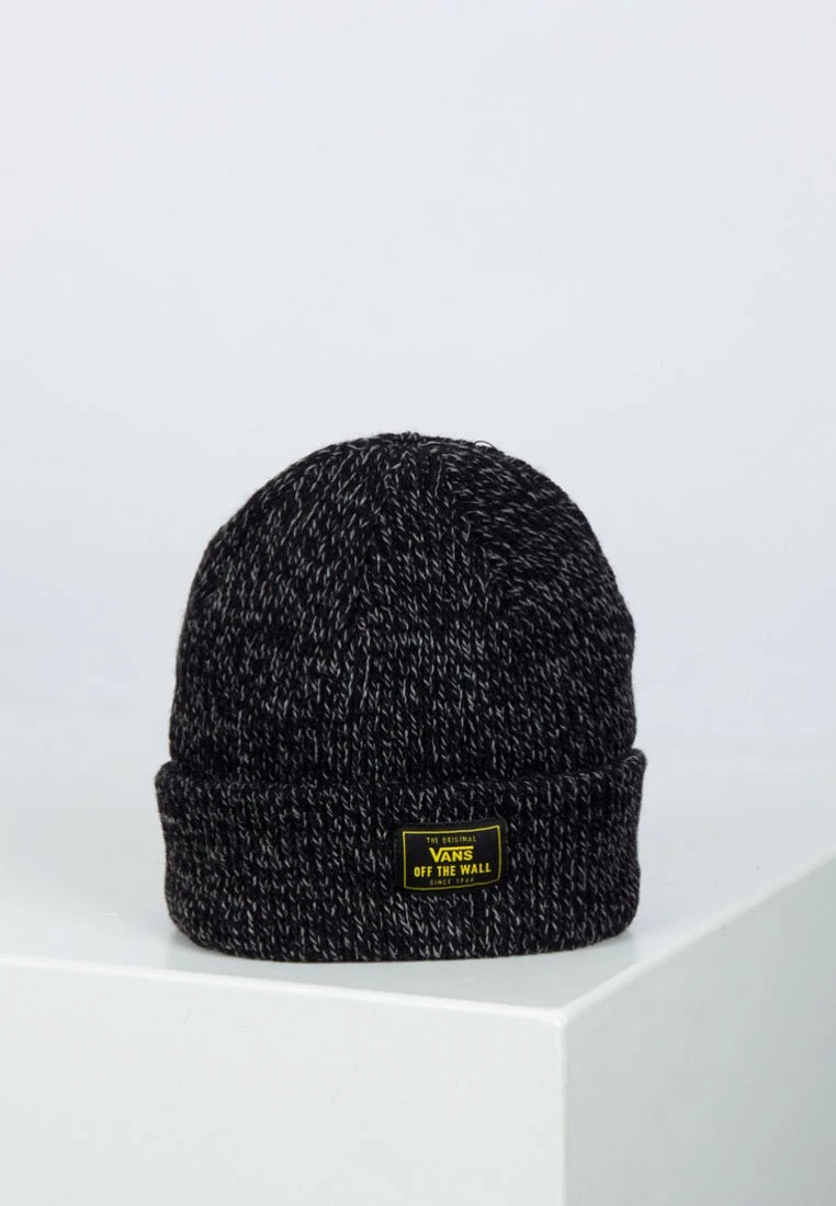 Vans MN BRUCKNER CUFF BEANIE - Mütze - Black Heather 1 Vans MN BRUCKNER CUFF BEANIE - Mütze - Black Heather