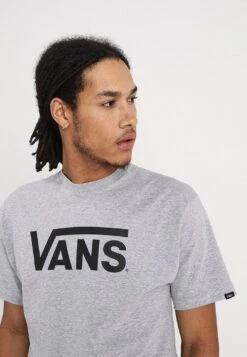 Vans CLASSIC - T-Shirt Print - Athletic Heather Black -Vans 0b442c1b3b374acabf8085ec79c1a016