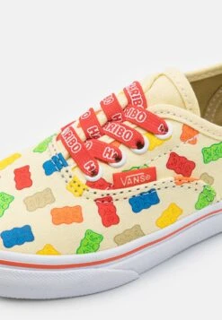 Vans AUTHENTIC ELASTIC LACE UNISEX - Sneaker Low - White/red -Vans 0d95272a1a6a44d1a03af0567dc37282