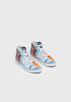 VANS X ONE PIECE SK8-HI UNISEX - Sneaker High - Light Blue/white/multi-coloured