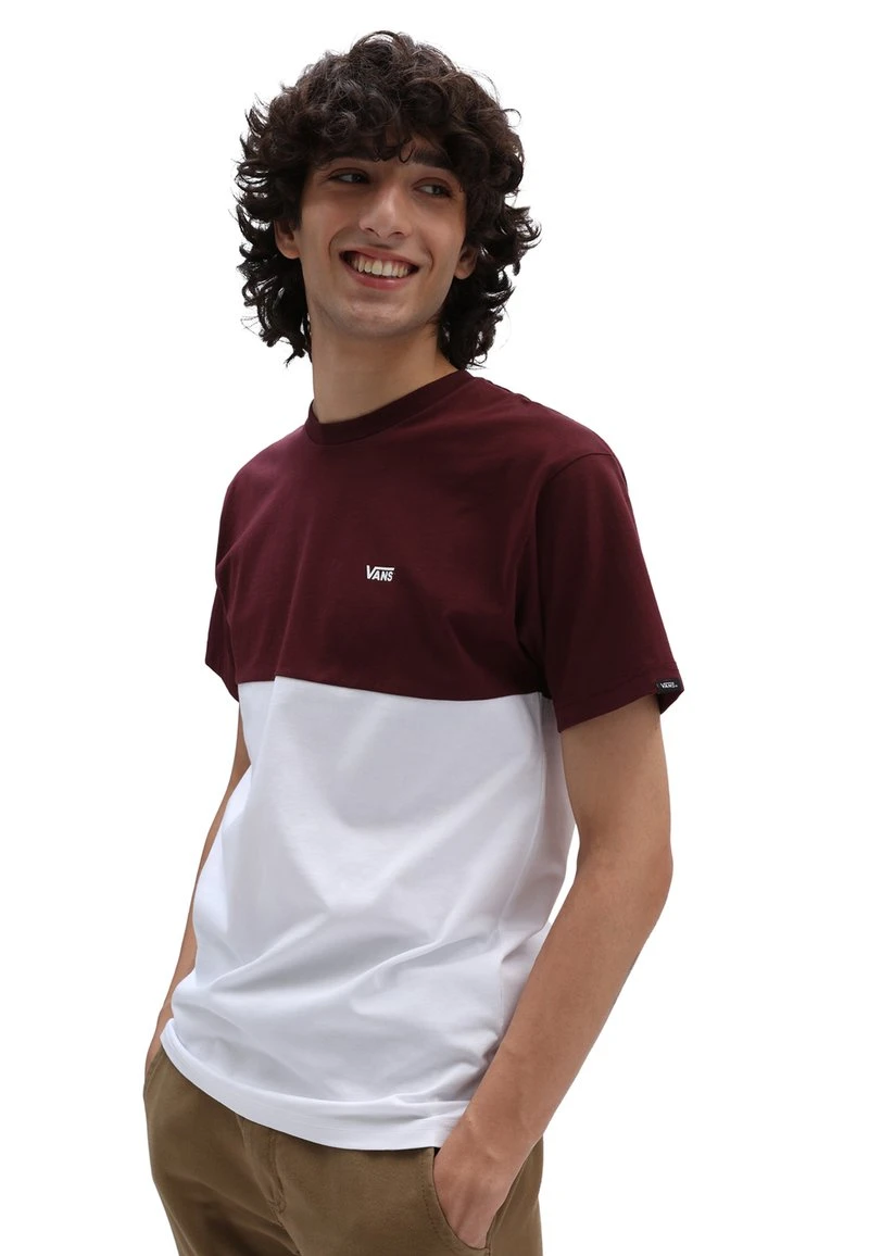 Vans COLORBLOCK TEE - T-Shirt Print - White/port Royale 2 Vans COLORBLOCK TEE - T-Shirt Print - White/port Royale – Bild 2