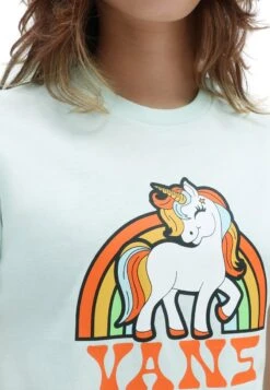 Vans UNICORN RAINBOW CREW - T-Shirt Print - Medium Blue -Vans 1d56794fb4804088834daa74b97c687b