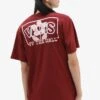 Vans BOXED LOGO FORAL SS TEE - T-Shirt Print - Medium Red