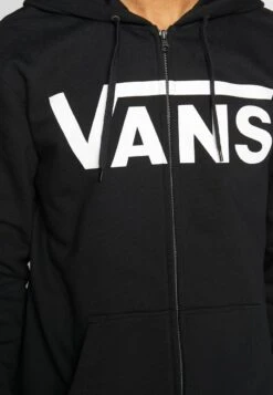 MN VANS CLASSIC ZIP HOODIE II - Sweatjacke - Black/white -Vans 1e39b166f0a3416c80a134cabfde9ec0