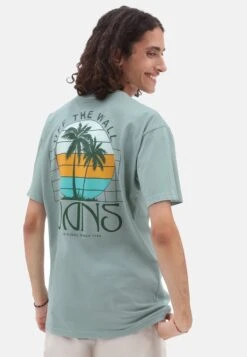 Vans SUNSET DUAL PALM VINTAGE SS TEE - T-Shirt Print - Medium Green 10 Vans SUNSET DUAL PALM VINTAGE SS TEE - T-Shirt Print - Medium Green -Vans 213b17802b964f86a3b1540a9e01cf48 2