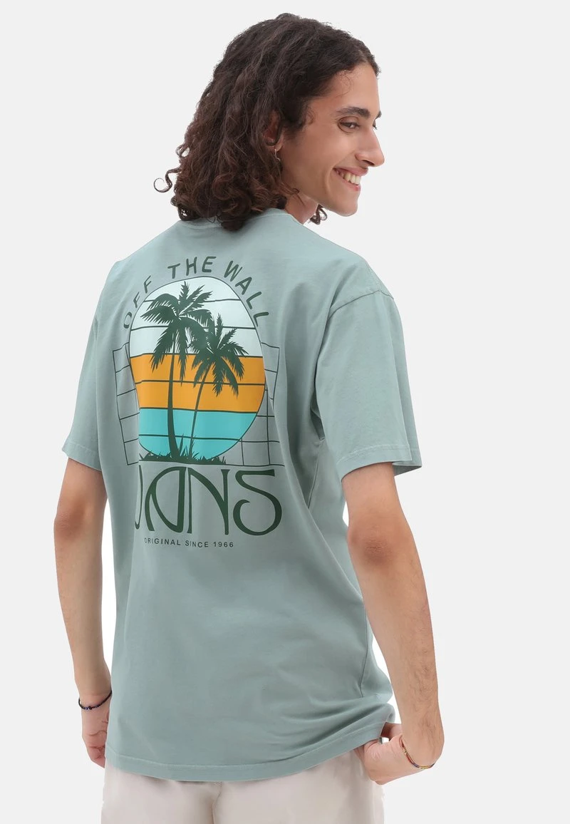 Vans SUNSET DUAL PALM VINTAGE SS TEE - T-Shirt Print - Medium Green 5 Vans SUNSET DUAL PALM VINTAGE SS TEE - T-Shirt Print - Medium Green – Bild 5
