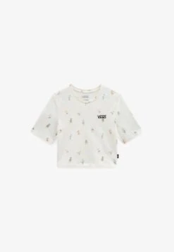 Vans MICRO DITSY CROP CREW - T-Shirt Print - White -Vans 21e28845e7a148848498b102233a75d1