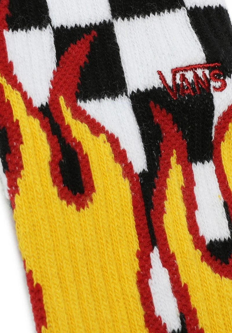 Vans MN FLAME CHECK CREW (9.5-13, 1PK) - Socken - Black-white Check-flame 2 Vans MN FLAME CHECK CREW (9.5-13, 1PK) - Socken - Black-white Check-flame – Bild 2