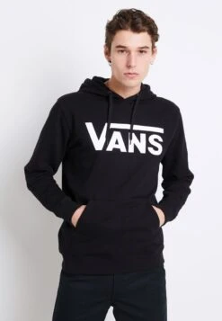 Vans MN CLASSIC PO H - Kapuzenpullover - Black/white