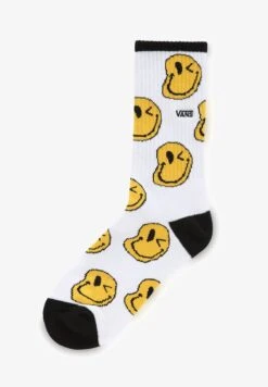 Vans SMILEY DRIP CREW - Socken - Black -Vans 35f7559a623d44949409e36b56e3ff13 3