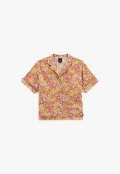 Vans RESORT FLORAL SS - Hemdbluse - Medium Orange -Vans 3646780af6844c29969a738a712f7114