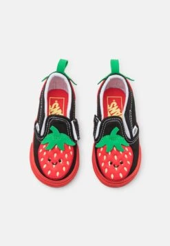 Vans SLIP-ON V BERRY UNISEX - Sneaker Low - Red/black