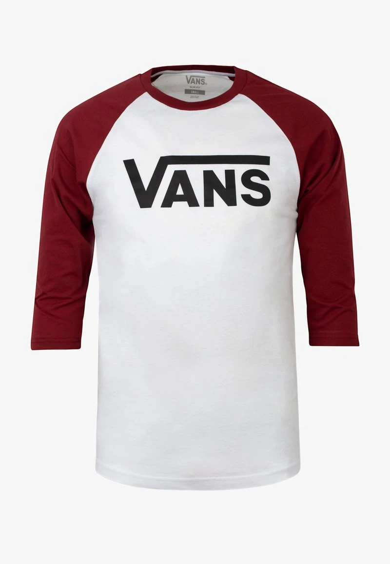 Vans RAGLAN - Langarmshirt - White Black Syrah 1 Vans RAGLAN - Langarmshirt - White Black Syrah