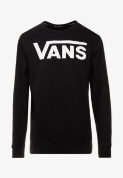 VANS CLASSIC CREW II - Sweatshirt - Black/white 10 VANS CLASSIC CREW II - Sweatshirt - Black/white -Vans 3b17f72e6de8456f86afc1b8f3cab408
