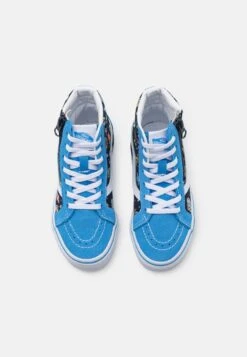 Vans SK8 HI REISSUE SIDE ZIP UNISEX - Sneaker High - Glow Black/blue -Vans 3b7719d37873434dba3f8f79462895a2
