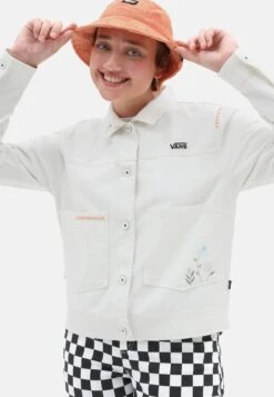 Vans BOOK IT MICRO DITSY - Leichte Jacke - White