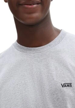 Vans LEFT CHEST LOGO - T-Shirt Basic - Athletic Heather/black -Vans 47ee8a5a96ba4323b3a4683301339daf