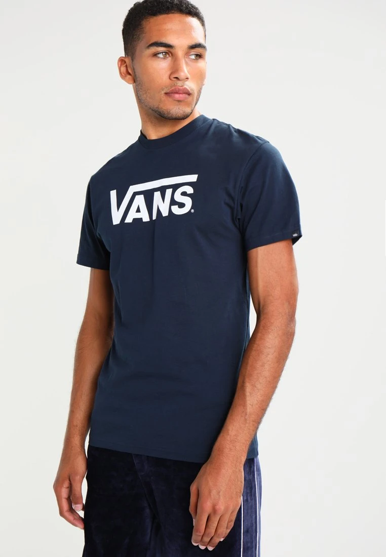 Vans CLASSIC - T-Shirt Print - Navy/white 1 Vans CLASSIC - T-Shirt Print - Navy/white