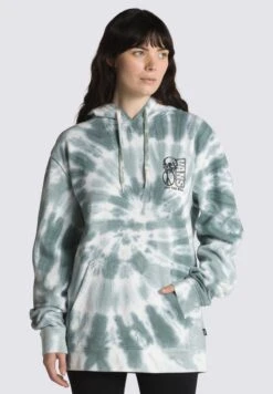 Vans NEED PEACE TIE DYE PO - Kapuzenpullover - Medium Green -Vans 4a87089be0994c96aec8f10868ea9871