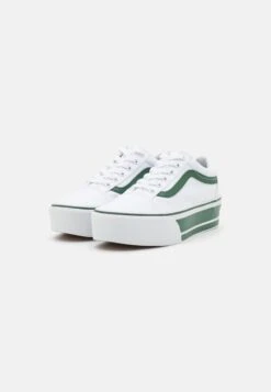 Vans OLD SKOOL STACKFORM - Sneaker Low - Green/true White 8 Vans OLD SKOOL STACKFORM - Sneaker Low - Green/true White -Vans 566bb0f8b1c8487e82128e7a9afd9167