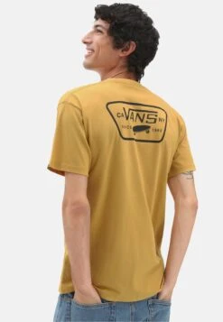 Vans FULL PATCH BACK SS TEE - T-Shirt Print - Medium Yellow