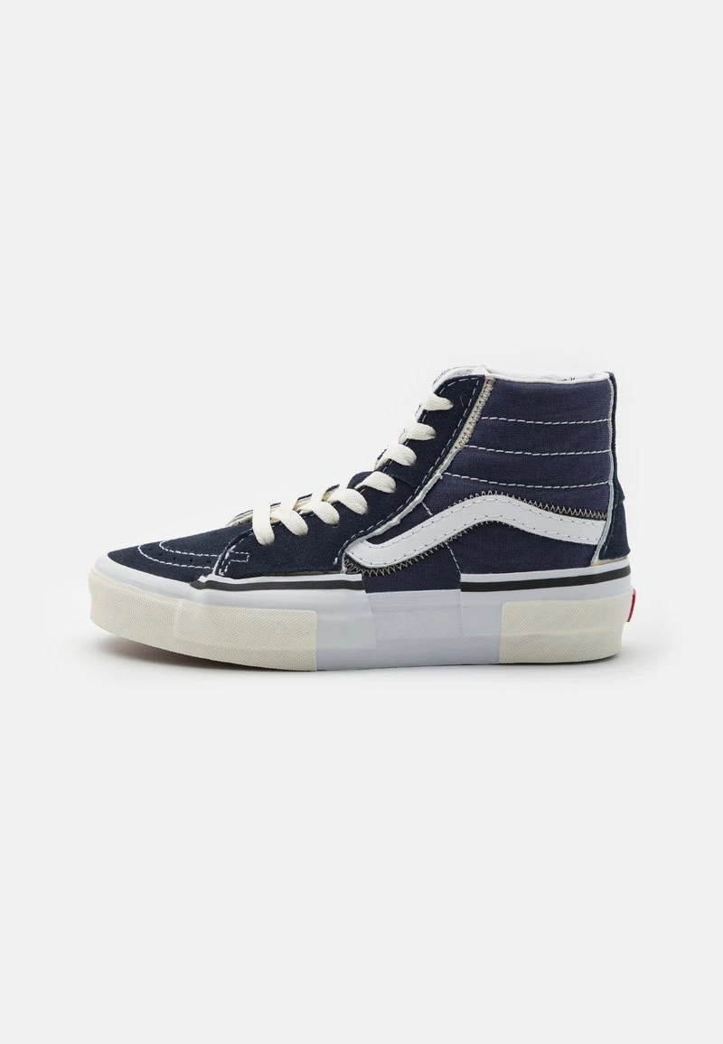 Vans SK8 HI RECONSTRUCT UNISEX - Sneaker High - Navy/white 1 Vans SK8 HI RECONSTRUCT UNISEX - Sneaker High - Navy/white