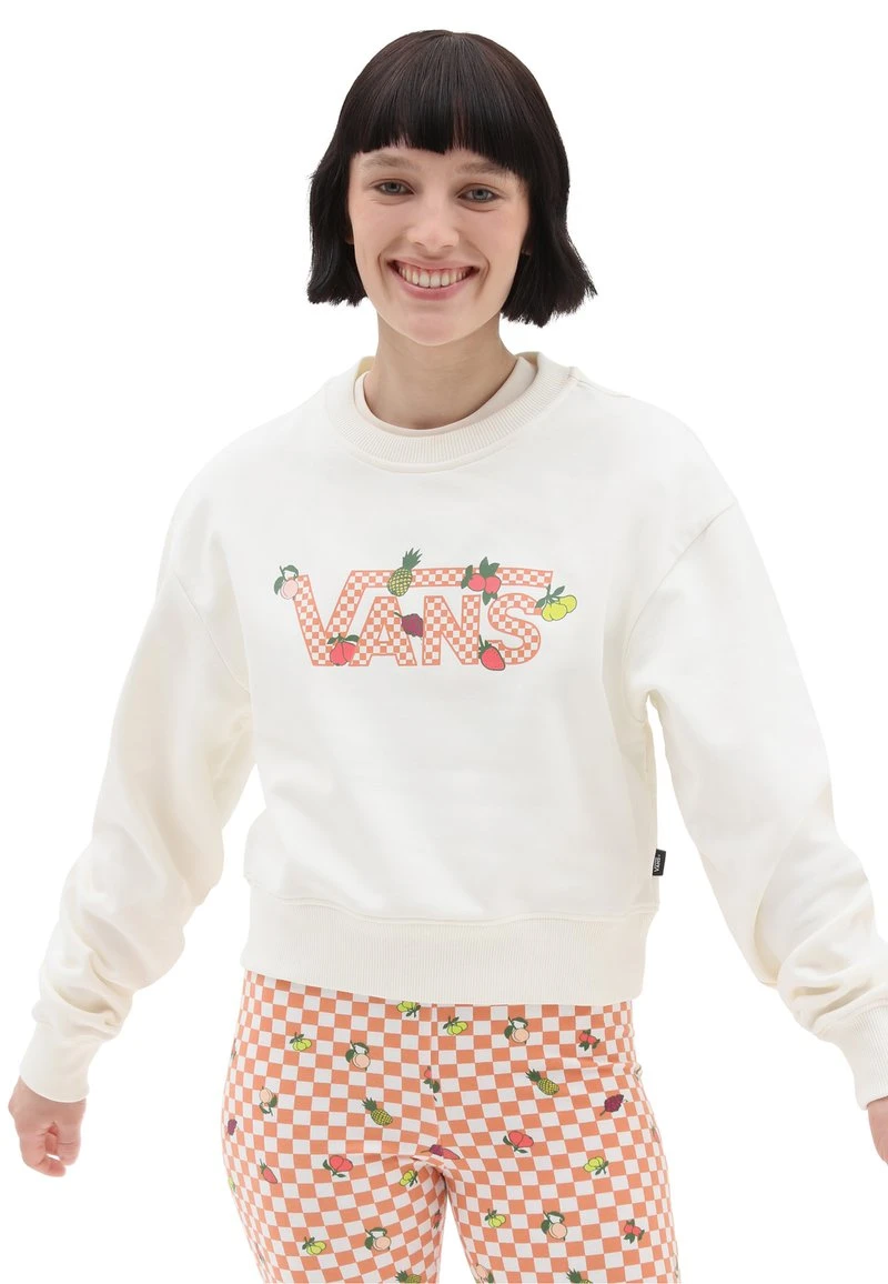 Vans FRUIT BOARD CREW - Sweatshirt - White 1 Vans FRUIT BOARD CREW - Sweatshirt - White