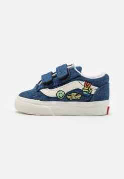 Vans TD OLD SKOOL V UNISEX - Sneaker Low - Blue