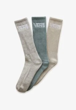 Vans CLASSIC CREW 3 PACK - Socken - Medium Green