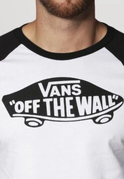 Vans OTW RAGLAN - Langarmshirt - White/black -Vans 77d9f276dccf440a96d65c9bc63c94e5