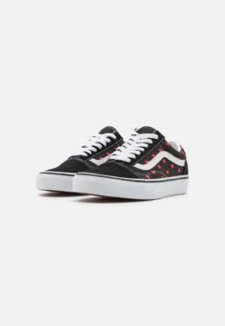 Vans OLD SKOOL - Sneaker Low - Black/red/white -Vans 7b7cc35f072841a9a9f42c77d742b19b