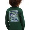 Vans BY PRINT BOX LS - Langarmshirt - Medium Green