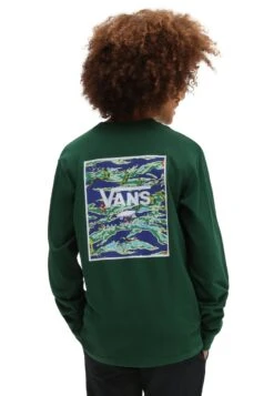Vans BY PRINT BOX LS - Langarmshirt - Medium Green