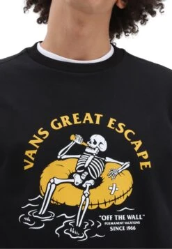 Vans PERMANENT VACATION CREW - Sweatshirt - Black -Vans 83ef4e8ebdfd4578b9df61ff0f8df0c1