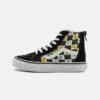 Vans SK8-HI ZIP UNISEX - Sneaker High - Black/multi-coloured
