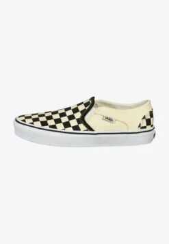 Vans ASHER - Sneaker Low - Black / Beige