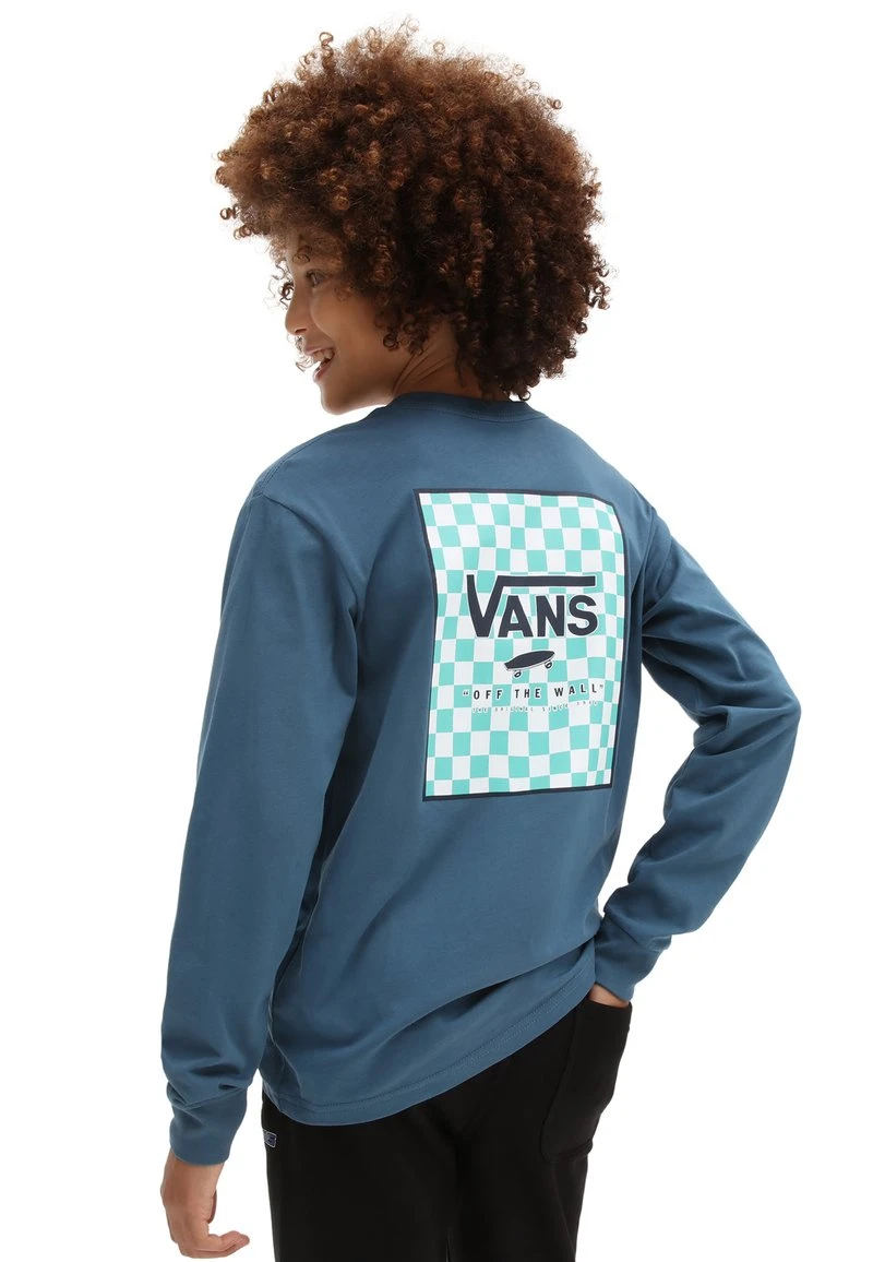 Vans BY PRINT BOX LS - Langarmshirt - Medium Blue 1 Vans BY PRINT BOX LS - Langarmshirt - Medium Blue