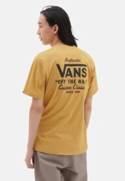 Vans MN HOLDER ST CLASSIC - T-Shirt Print - Medium Yellow