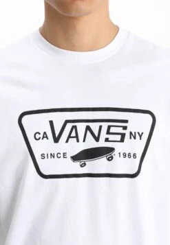 Vans MN FULL PATCH - T-Shirt Print - White/black -Vans 931967fed5fe49099c0411fac3ddc136