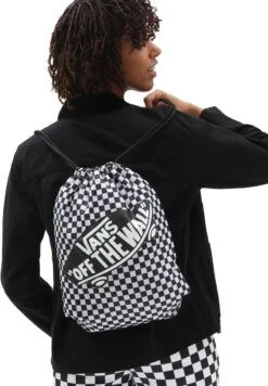 Vans UA BENCHED - Tagesrucksack - Black/white Checkerboard