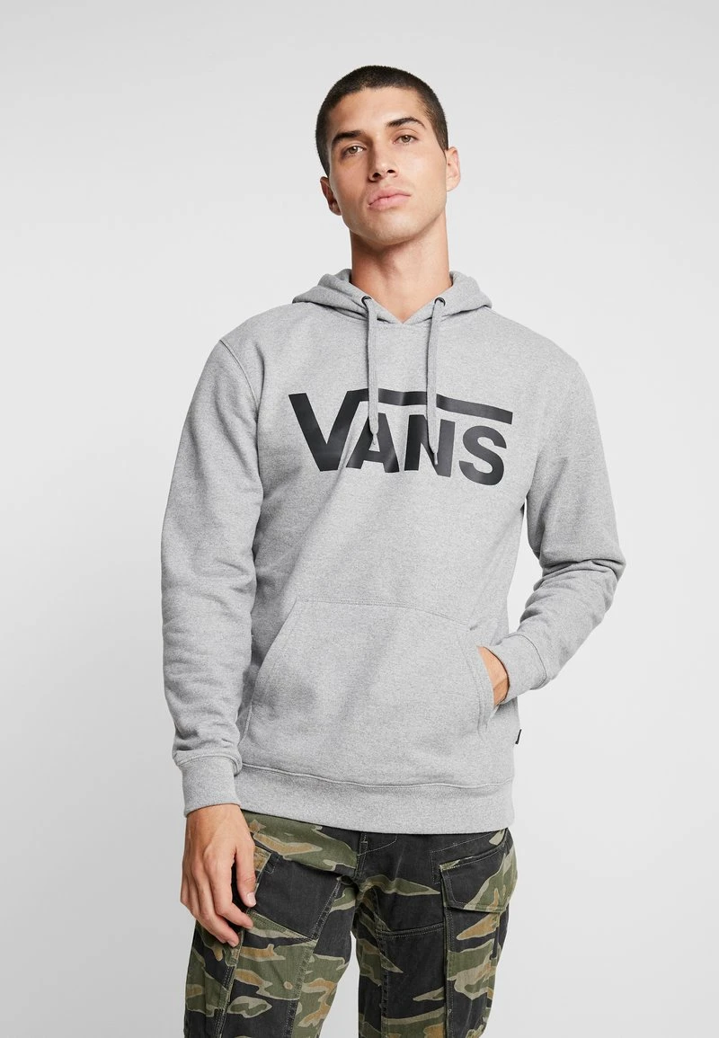 Vans MN CLASSIC PO H - Kapuzenpullover - Cement Heather/black 1 Vans MN CLASSIC PO H - Kapuzenpullover - Cement Heather/black