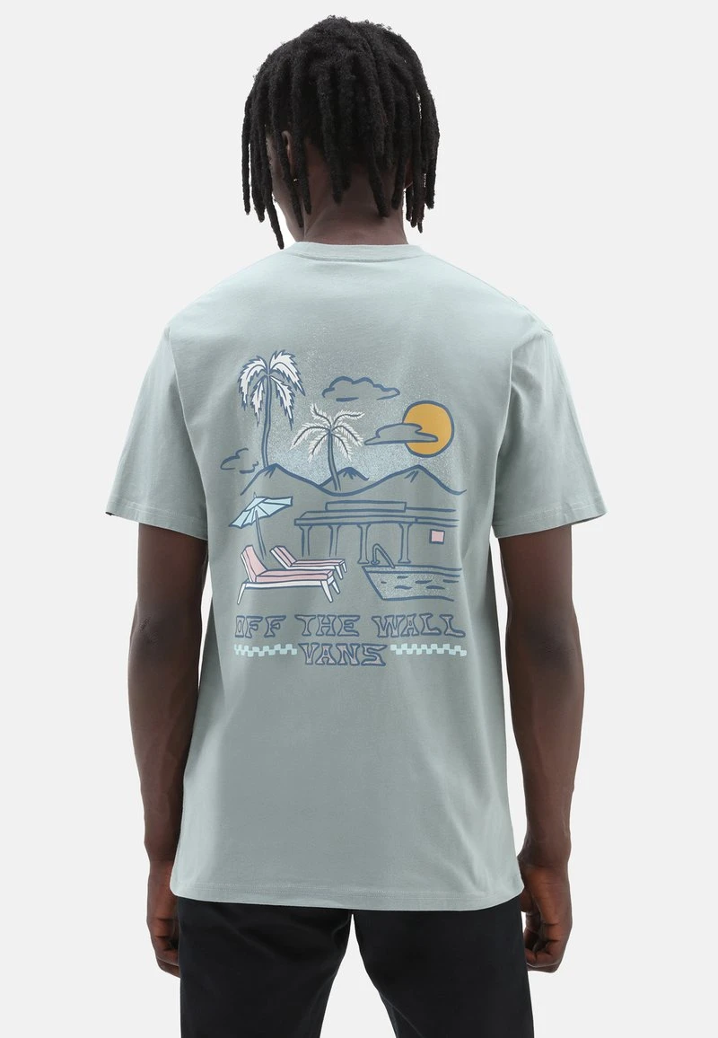 Vans POOL SIDE RESORT SS - T-Shirt Print - Medium Green 1 Vans POOL SIDE RESORT SS - T-Shirt Print - Medium Green