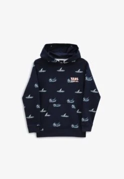 Vans SHARK FIN PO - Kapuzenpullover - Dark Blue