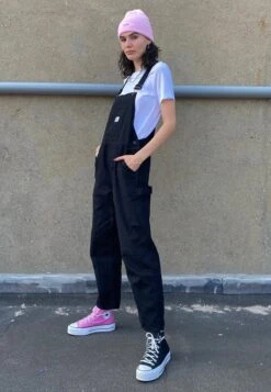 Vans WM GROUND WORK OVERALL - Latzhose - Black -Vans a8d05fa8ac784ba6a3dfbd0e602ac768