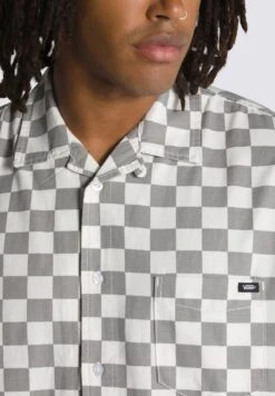 Vans CHECKERBOARD SS - Hemd - White -Vans aa1d652d548a4cc3b2563b51496145c5