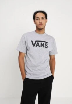 Vans CLASSIC - T-Shirt Print - Athletic Heather Black