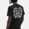 Vans ACADEMY CREST SS - T-Shirt Print - Black