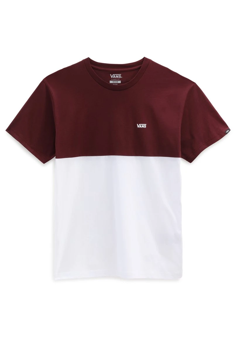Vans COLORBLOCK TEE - T-Shirt Print - White/port Royale 5 Vans COLORBLOCK TEE - T-Shirt Print - White/port Royale – Bild 5
